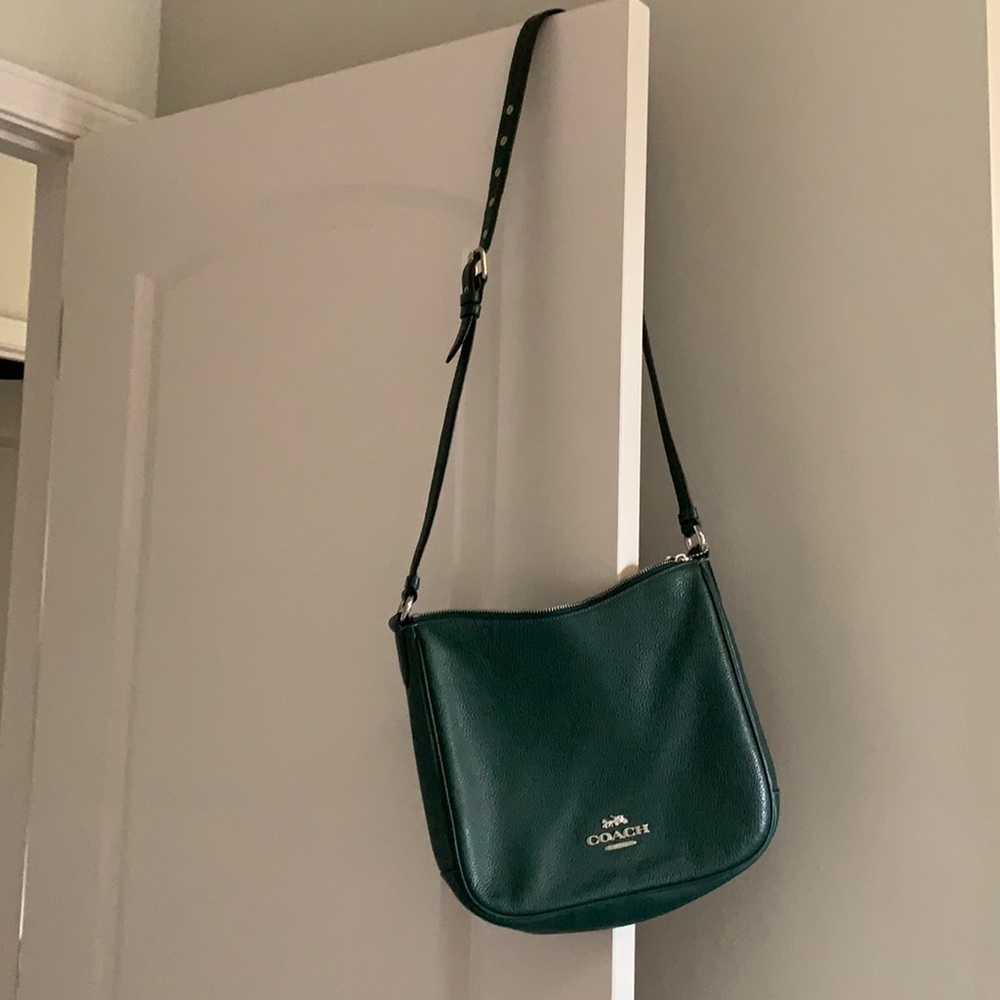 Green Coach Shoulder Bag